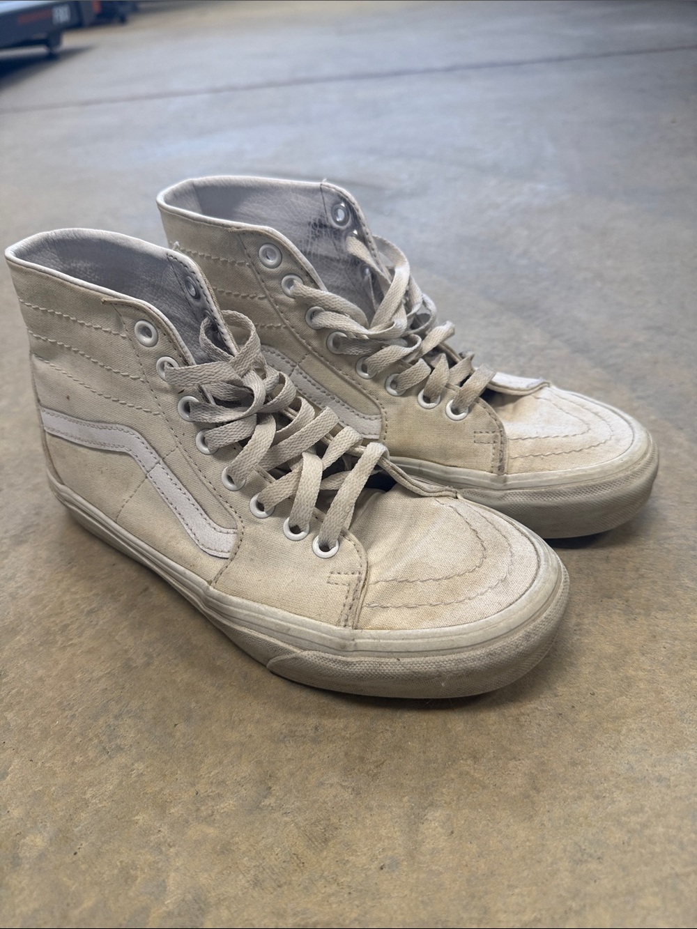 Vans Sk8-Hi High-Top Sneakers White US 6.0